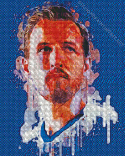 Harry Kane Splatter Diamond Paintings