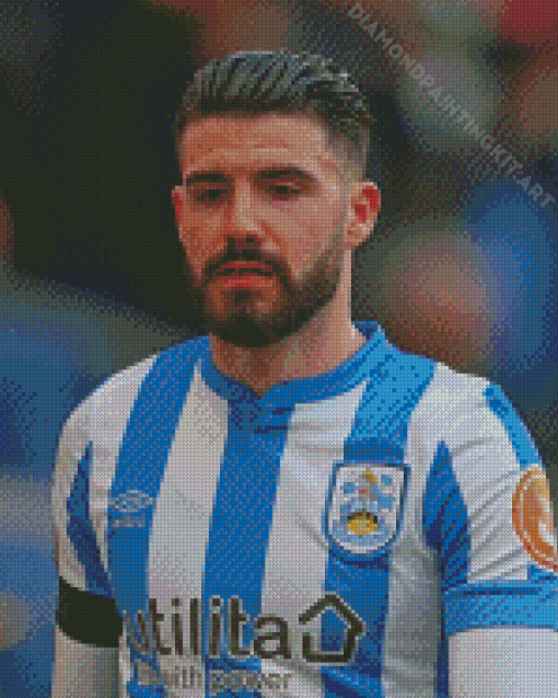 Huddersfield Town Pipa Player Diamond Paintings