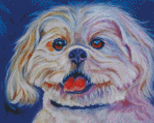 Lhasa Apso Dog Diamond Paintings