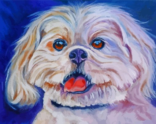 Lhasa Apso Dog Diamond Paintings