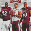 MSU Bulldogs Football Players Diamond Paintings