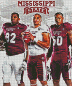 MSU Bulldogs Football Players Diamond Paintings