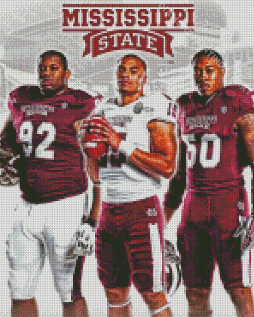 MSU Bulldogs Football Players Diamond Paintings