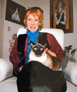 Margaret Keane With Cat Diamond Paintings