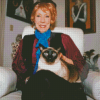 Margaret Keane With Cat Diamond Paintings