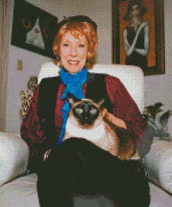 Margaret Keane With Cat Diamond Paintings