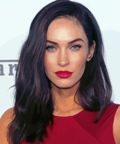 Megan Fox In Red Diamond Paintings