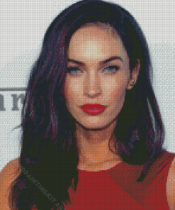 Megan Fox In Red Diamond Paintings