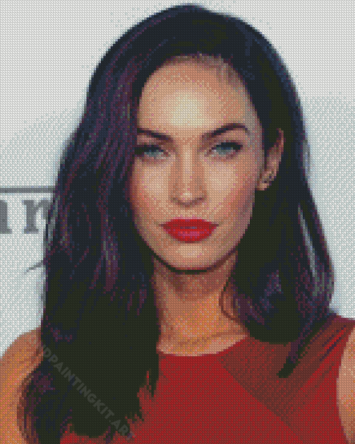 Megan Fox In Red Diamond Paintings