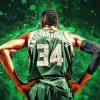 Milwaukee Bucks Player Back Diamond Paintings