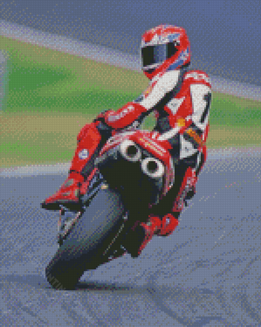 Motorycle Racer Carl Fogarty Diamond Paintings