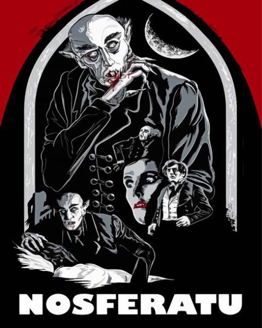 Nosferatu Illustration Movie Poster Diamond Paintings