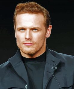 Sam Heughan In Black Diamond Paintings