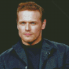 Sam Heughan In Black Diamond Paintings