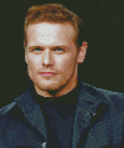 Sam Heughan In Black Diamond Paintings