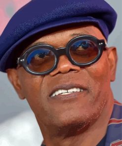 Samuel L Jackson With Glasses Diamond Paintings