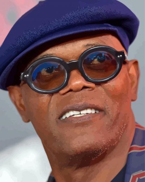 Samuel L Jackson With Glasses Diamond Paintings