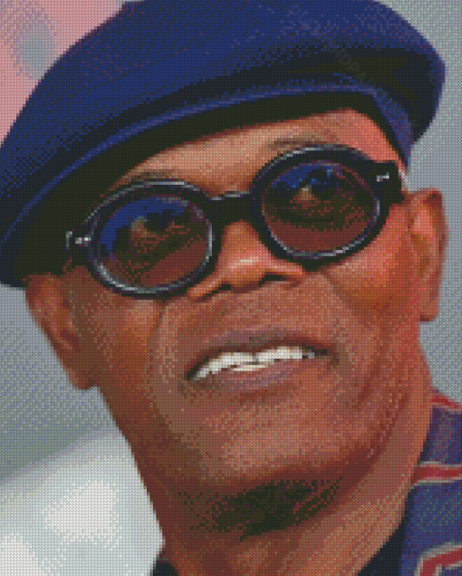 Samuel L Jackson With Glasses Diamond Paintings