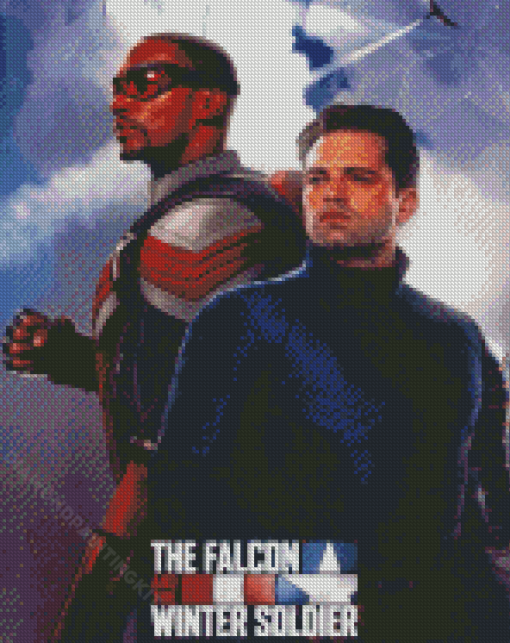 The Falcon And The Winter Soldier Poster Diamond Paintings