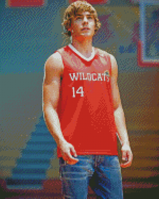 Zac Efron Troy Bolton Diamond Paintings