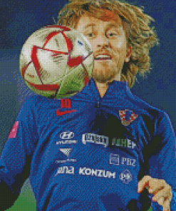 Aesthetic Luka Modric Football Diamond Paintings