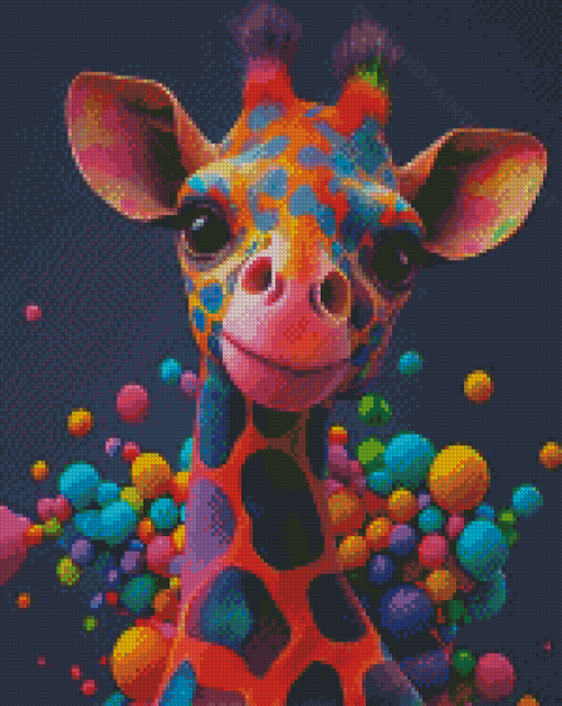 Aesthetic Colorful Giraffe Diamond Paintings