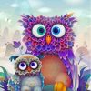 Aesthetic Purprle Owl Diamond Paintings