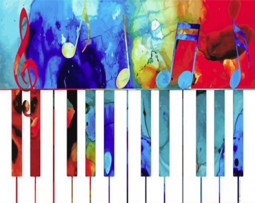 Abstract Piano Diamond Painting