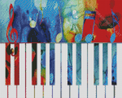 Abstract Piano Diamond Painting