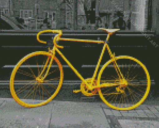 Yellow Bike Diamond Painting