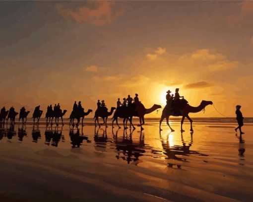 Broome Camels Diamond Painting