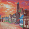 Cartoon Village Diamond Painting