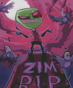 Invasor Zim Diamond Painting