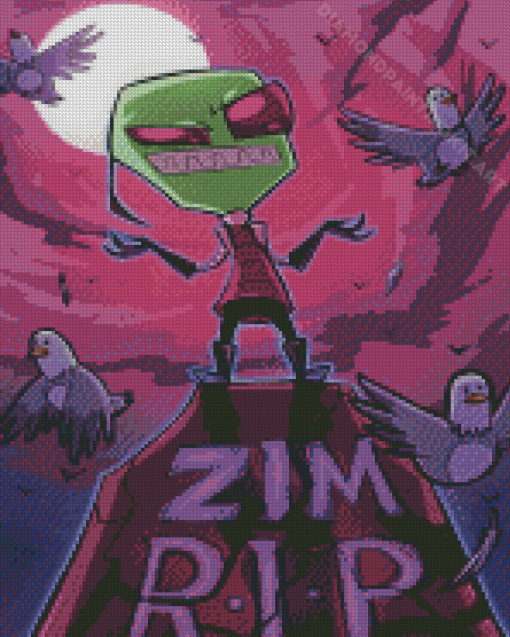 Invasor Zim Diamond Painting