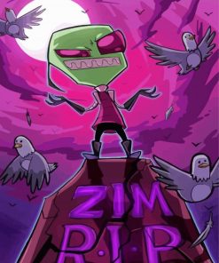 Invasor Zim Diamond Painting