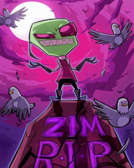 Invasor Zim Diamond Painting