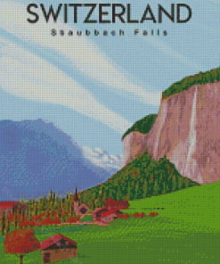 Staubbach Falls Diamond Painting