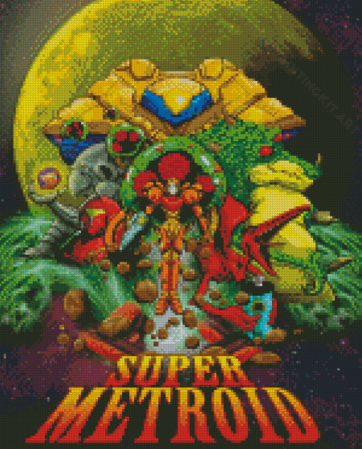 Super Metroid Diamond Painting