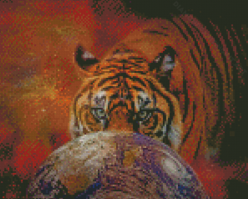 Tiger And Earth Diamond Painting