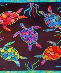 Turtles Mandala Diamond Painting