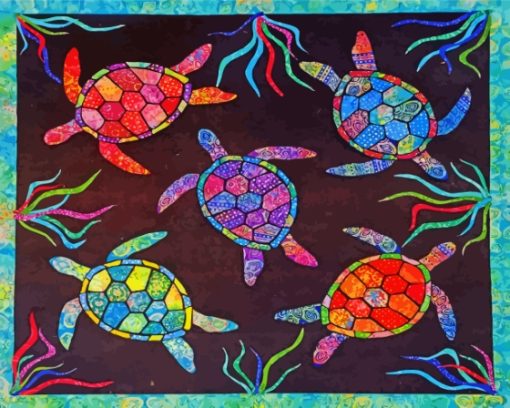 Turtles Mandala Diamond Painting