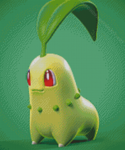 Aesthetic Chikorita Diamond Painting