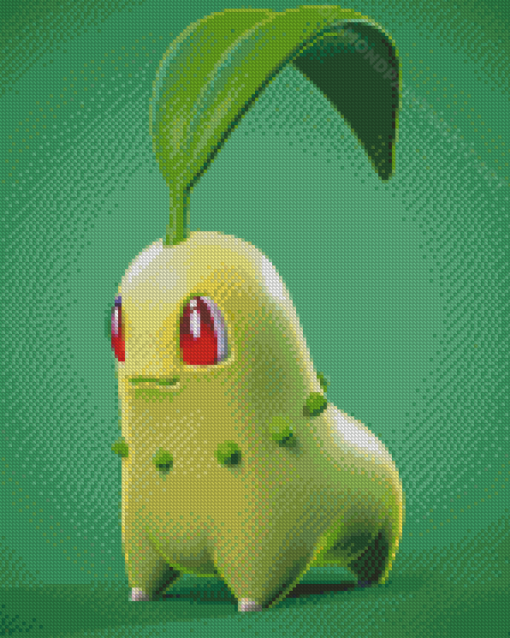 Aesthetic Chikorita Diamond Painting