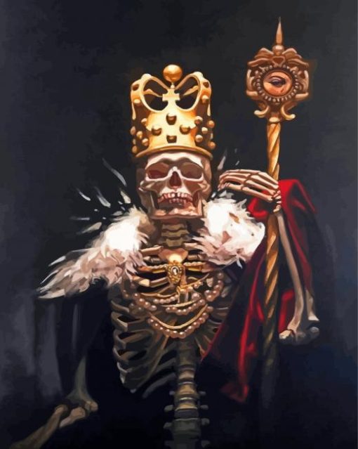 Skeleton King Diamond Painting