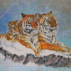 Tiger Family Diamond Painting