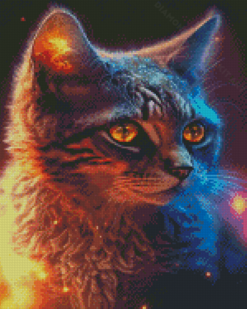 Galaxy Cat Diamond Painting