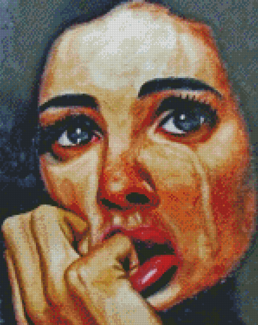 Woman Crying Diamond Painting