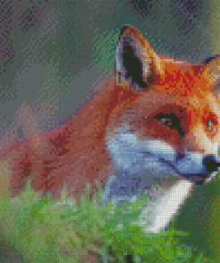 Orange Fox Diamond Painting