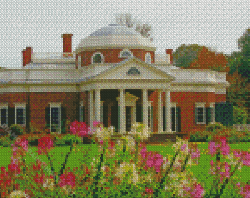 Monticello Virginia Diamond Painting