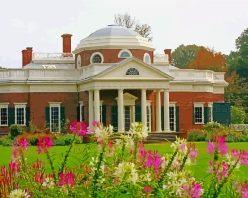 Monticello Virginia Diamond Painting